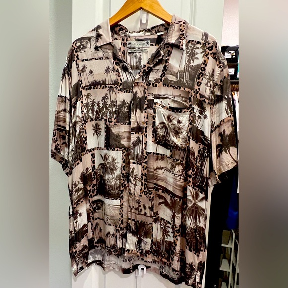 All Saints Jungle Print Relaxed Fit Shirt - Picture 1 of 5